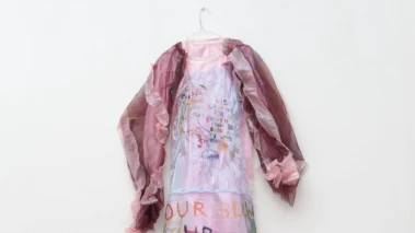 Anger sewn in silk