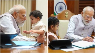 కేంద్ర మంత్రి రామ్మోహన్ నాయుడు పిల్లలతో సరదాగా గడిపిన ప్రధాని మోదీ... వారిని ఏమన్నారంటే