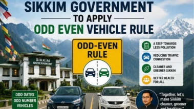 Sikkim govt puts odd-even vehicle rule in practice after PM's appeal; measures effective from May 18