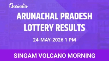 Singam Volcano Morning Winners 24 May - Arunachal Pradesh Lottery Draw Highlights