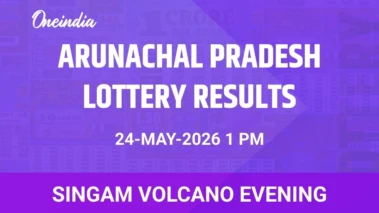 Singam Volcano Evening Winners 24 May: Arunachal Pradesh Weekly Lottery Results And Prize Breakdown