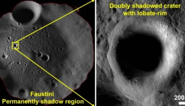 ISROs Chandrayaan-2 reveals buried Ice on the Moons South Pole