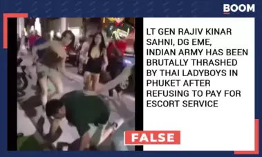 Thailand Video Shared As Indian Army Gen Thrashed By Trans Women