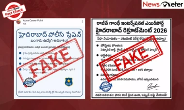 Fact Check: Hyderabad airport and police station job offers circulating on social media are not real