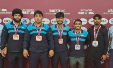 Asian U23 Wrestling C'ships: Suraj, Sagar win silver medals