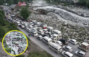 हिल स्टेशनवर पर्यटकांची तुफान गर्दी, वाहतूक व्यवस्थेचा बोजवारा