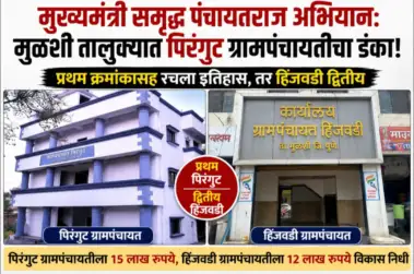 मुख्यमंत्री समृद्ध पंचायतराज अभियान: मुळशी तालुक्यात पिरंगुट ग्रामपंचायतीचा डंका! प्रथम क्रमांकासह रचला इतिहास, तर हिंजवडी द्वितीय