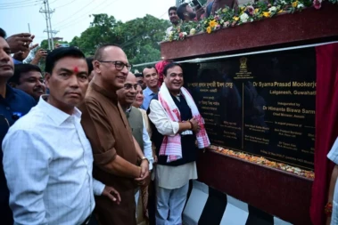 CM Sarma inaugurates Rs 376 Cr Dr Syama Prasad Mookerjee Flyover in Guwahati