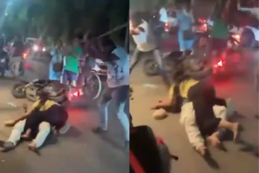 Odisha shocker: Couple attacked on public road; woman seen shielding partner from blows
