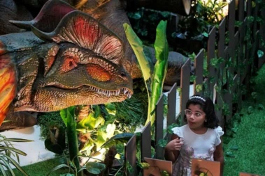 In pictures: South City Mall sends shoppers back to the Jurassic era with Dino World experience