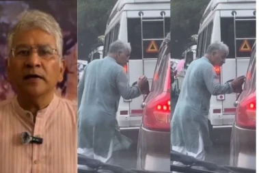 ಕಾರಿನಿಂದ ಕಸ ಎಸೆದ ಮಹಿಳೆ: ಬೆನ್ನಟ್ಟಿ ಹೋಗಿ ಕ್ಲಾಸ್ ತಗೊಂಡ ಅನೂಪ್ ನೌಟಿಯಾಲ್; ವಿಡಿಯೋ ವೈರಲ್​! Viral Video