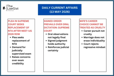 DAILY CURRENT AFFAIRS (13 MAY 2026)