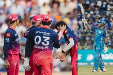 ಸೂರ್ಯ ಹೋರಾಟ ವ್ಯರ್ಥ: ಮುಂಬೈ ಮಣಿಸಿ ಪ್ಲೇಆಫ್‌ಗೆ ಲಗ್ಗೆ ಇಟ್ಟಪರಾಗ್ ಪಡೆ; ಕೆಕೆಆರ್, ಪಂಜಾಬ್ ಕಿಂಗ್ಸ್ ಕನಸು ನುಚ್ಚುನೂರು! MIvsRR