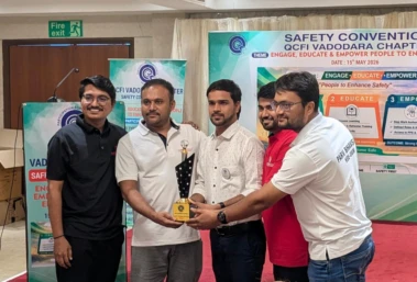 ચાર્જઝોન QCFI વડોદરા ચેપ્ટર આયોજિત સેફ્ટી કન્વેન્શનમાં ગોલ્ડ કેટેગરી એવોર્ડ વડે સન્માનિત કરવામાં આવ્યું