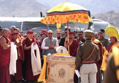 Piprahwa relics of Buddha accorded emotional farewell in Leh after 14-day exposition