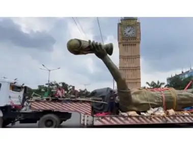 West Bengal: Lionel Messi's 70-foot statue removed after residents raise safety concerns