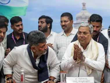 Cabin seat scramble: Congress leaders flock to Delhi ahead of June 3 Karnataka cabinet swearing-in; BJP mocks 'change of driver'