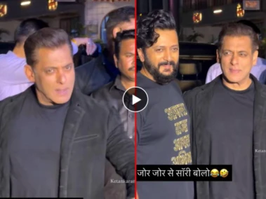 Video: "जोरात सॉरी बोला...", 'राजा शिवाजी'च्या सक्सेस पार्टीत सलमानने केली रितेशकडे पापाराझींची तक्रार