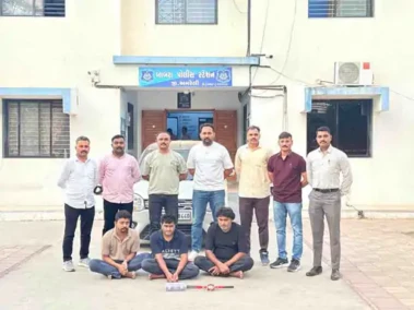 અમરેલીમાં ચોરી કરતી આંતરરાજ્ય ટોળકી ઝડપાઈ, પોતાના રાજ્ય થી 590 કિ.મી.દૂર ગામોને નિશાન બનાવતી