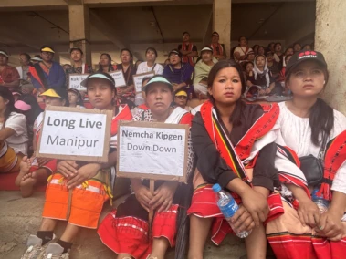Manipur: Protest continue demanding immediate rescue of six missing men