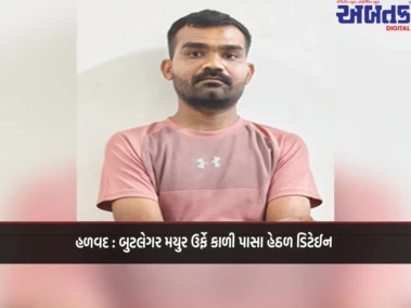 હળવદ : બુટલેગર મયુર ઉર્ફે કાળી પાસા હેઠળ ડિટેઈન