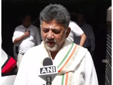 Karnataka CM Siddaramaiah and Dy CM DK Shivkumar arrive at Indira Bhawan to attend meeting with Congress top brass amid cabinet reshuffle buzz