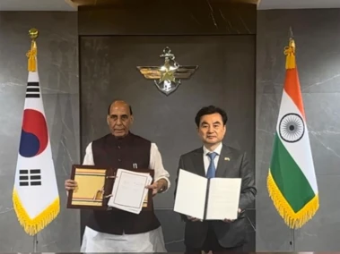 India-South Korea seal strategic defence MoU on cybersecurity, information sharing, during Rajnath Singh's Seoul visit