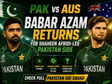 PAK vs AUS: Babar Azam Returns For Shaheen Afridi-Led Pakistan Side | Check Full Pakistan ODI Squad