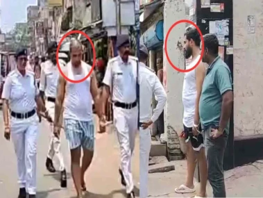 બંગાળ -  ભાજપ સરકાર સત્તામાં આવતાની સાથે જ હાવડામાં પોલીસે કુખ્યાત ગુનેગારને નો વરઘોડો કાઠયો