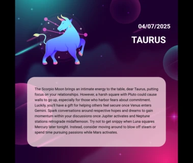 July 4, 2025: Taurus