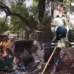 UP News: लखनऊ में वकीलों के अवैध चैंबरों  पर चला बुलडोजर, पुलिस से हुई झड़प