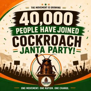 From meme to movement: Cockroach Janata Party trends online