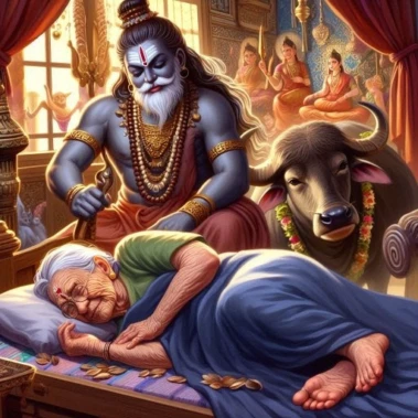 एक बुजुर्ग औरत मर गई, यमराज लेने आये।   औरत ने यमराज से पूछा, आप मुझे स्वर्ग ले जायेगें या नरक।  यमराज बोले दोनों में से कहीं नहीं।