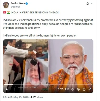 Old, Unrelated Clips Peddled As Cockroach Janata Party Members Protesting Against PM Modi