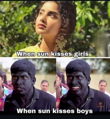 When sun kisses girls...🙄