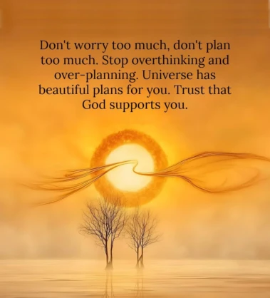 Don't worry too much…