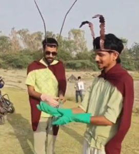 Watch: Youths turn 'cockroach' jibe into viral Yamuna cleanup protest