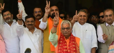 सीएम सम्राट की मौजूदगी में अरविंद शर्मा ने बिहार विधान परिषद की सदस्यता के लिए भरा नामांकन, मंगल पांडेय ने विधान परिषद से दिया इस्तीफा