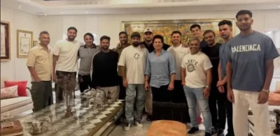 సచిన్ ఇంట్లో లక్నో ప్లేయర్స్ సందడి