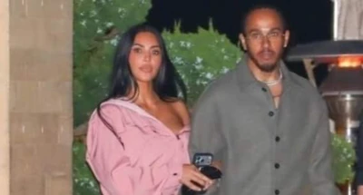 Kim Kardashian & Lewis Hamilton Spotted In Malibu - Pink Pop Steals The Show