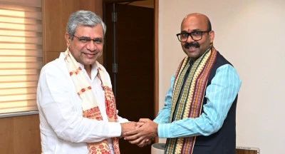 रेलवे समस्याओं को लेकर हरीश द्विवेदी ने रेल मंत्री अश्विनी वैष्णव से की मुलाकात