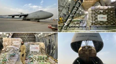 ಯುಎಸ್ ಇಂಡಿಯಾ ದೋಸ್ತಿ : ಅಮೆರಿಕದಿಂದ ವೈದ್ಯಕೀಯ ಪರಿಕರಗಳು ಆಗಮನ