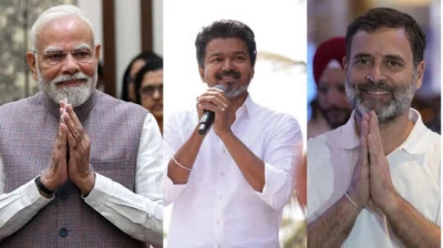 PM Modi Wishes TVK: முதல் தேர்தலில் நாடே திரும்பி பார்க்கும் வெற்றி.. விஜயின் தவெகவுக்கு பிரதமர் மோடி, ராகுல் காந்தி உள்ளிட்டோர் வாழ்த்து!