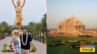 Delhi Temple: டொனால்ட் டிரம்ப்பின் மகள் அக்ஷர்தாம் கோயிலுக்கு விஜயம்: 'நம்பமுடியாத அனுபவம்' என வியப்பு!