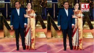 Nita Ambani's elegant saree look and emerald-ruby necklace steals the show at NMACC anniversary celebration