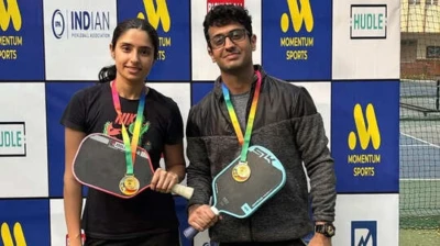 Aahana Punjabi, Anmol Jumani Clinch Intermediate Mixed Doubles Crown at Mumbai DUPR Cup