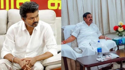 TVK Vijay: விஜய்- எடப்பாடி பழனிச்சாமி இடையே சந்திப்பு நிகழவில்லை.. தவெக தரப்பு விளக்கம்