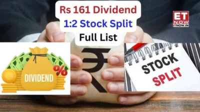 Rs 161 DIVIDEND next week; 1:2 stock splits; Record date FIXED - FULL LIST