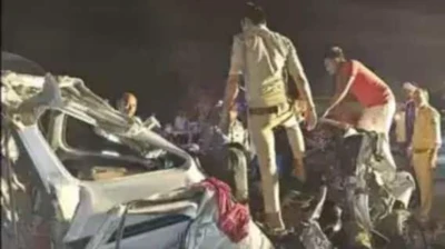 5 Police Officers Died: ਵੱਡੀ ਖਬਰ, 5 ਪੁਲਿਸ ਮੁਲਾਜ਼ਮਾਂ ਦੀ ਦਰਦਨਾਕ ਮੌਤ; ਹਾਦਸੇ ਤੋਂ ਬਾਅਦ ਵਾਹਨ ਦੇ ਅੰਦਰ ਬੁਰੀ ਤਰ੍ਹਾਂ ਫਸੀਆਂ ਲਾਸ਼ਾਂ...