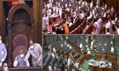 రాజ్యసభలో గందరగోళం సృష్టించిన ఎంపీలపై చైర్మన్ చర్యలు!